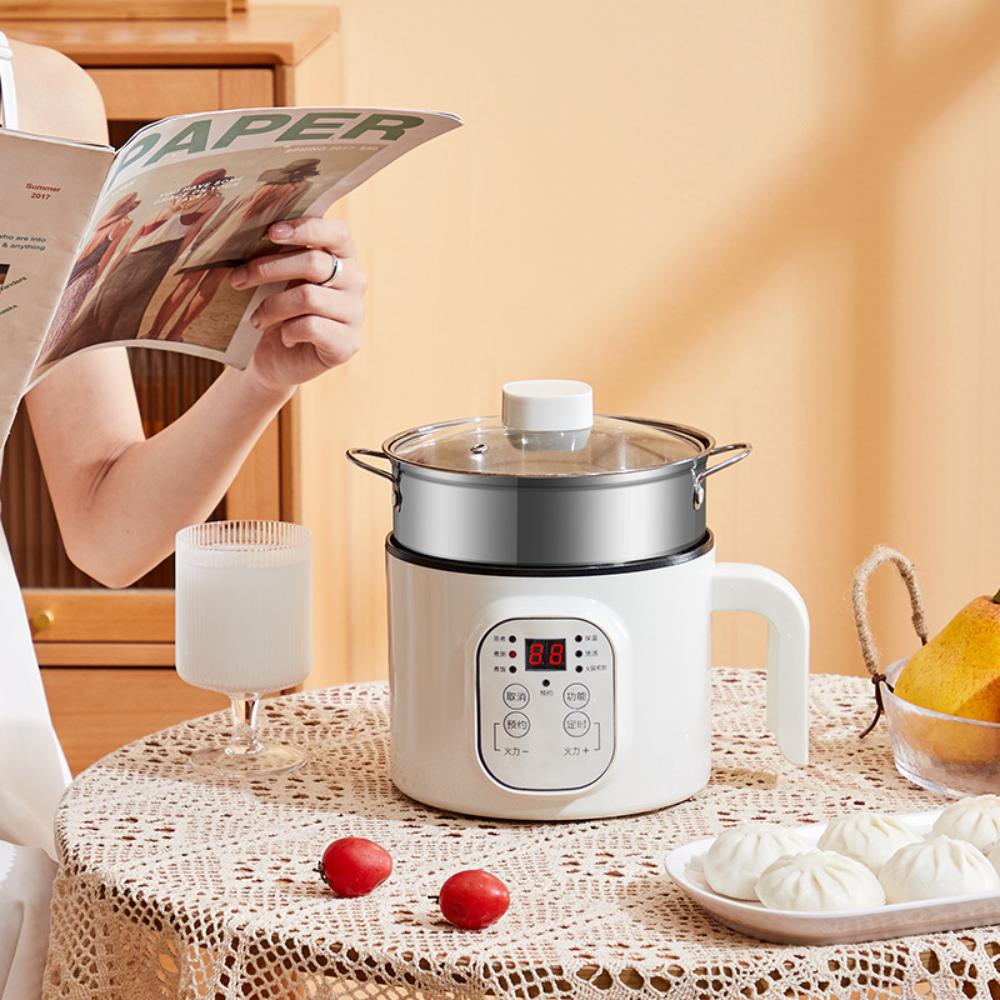 ❤Multifunctional electric cooker dormitory pot mini electric cooker small electric cooker non-stick 