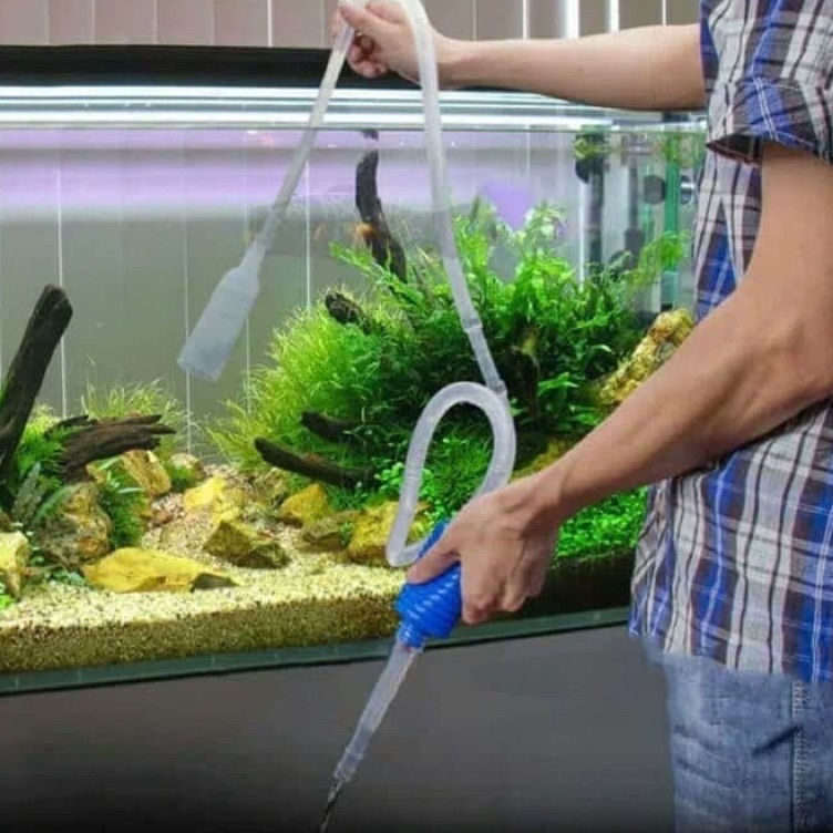 Bestseller [ACQ] Alat Penguras Air Aquarium Alat Penyedot Air Manual