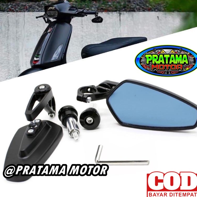 ・EYV TERMURAH Spion Jalu Oval Bar End Aerox Nmax PCX Vixion Scoopy Mio Vario Tiger Supra RX King dll