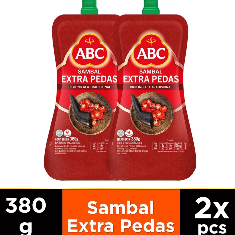 

ABC Saus Sambal Extra Pedas 380 g - 2 Pcs