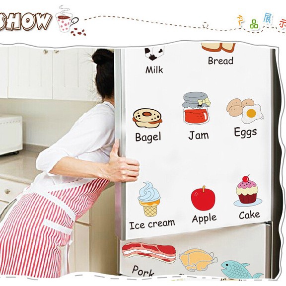 ➠☇☆✶ METH AM7090 MY BREAKFAST WALLSTICKER 50X70WALLSTIKER STIKER DINDING CLASSIC RETRO DEKORASI RUAN