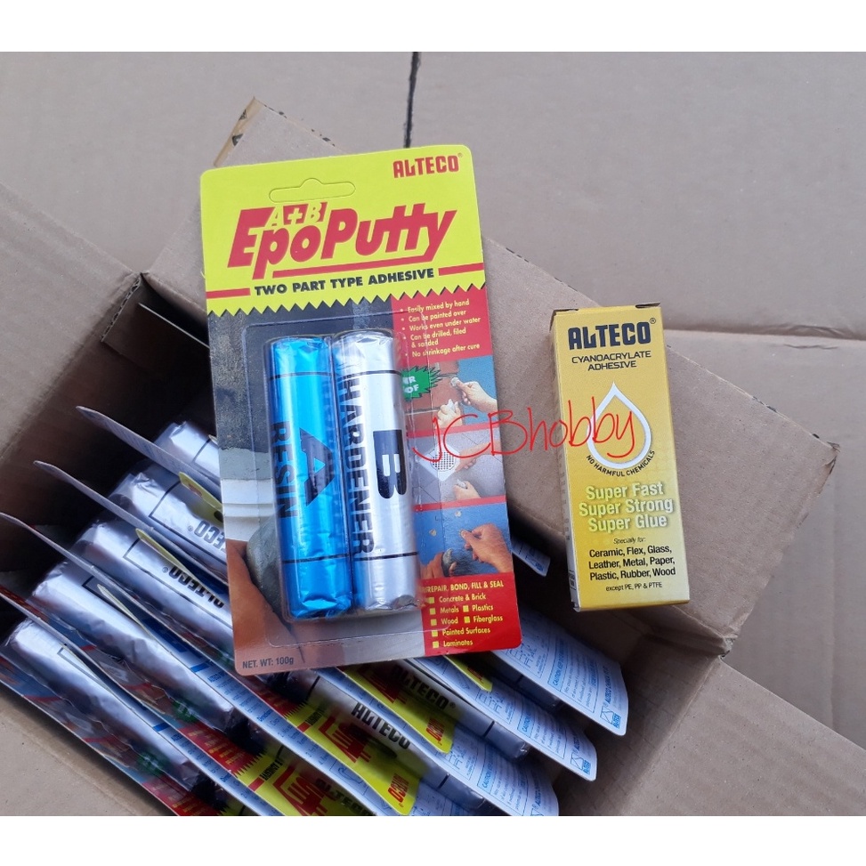 

WDYD8147 STAR Lem Epo Putty ALTECO PORTING 100 g BELI DUA BELAS BIJI BONUS SATU BIJI LEM ALTECO BOTOL