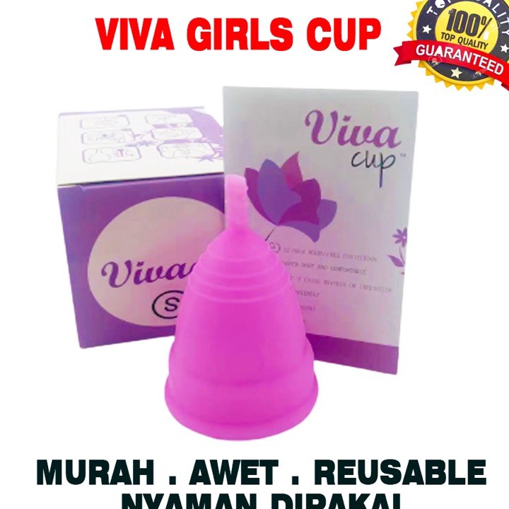 Menstrual Cup / Silikon Cup untuk Menstruasi 3 warna Tampon Pengganti Pembalut Softex Wanita