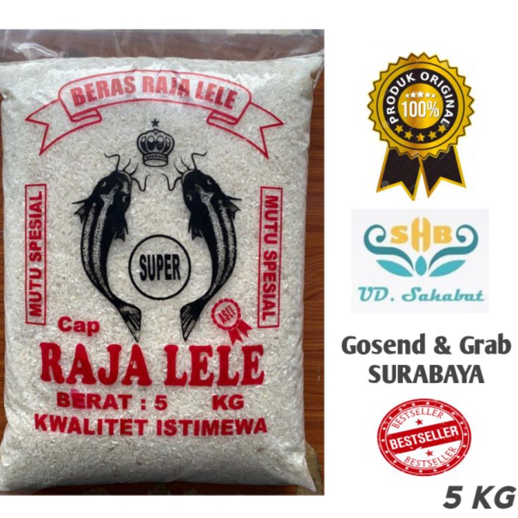 

QLRY4699 Dijamin Ori>/ Beras 5kg Pulen Cap Raja Lele & Pandan Wangi