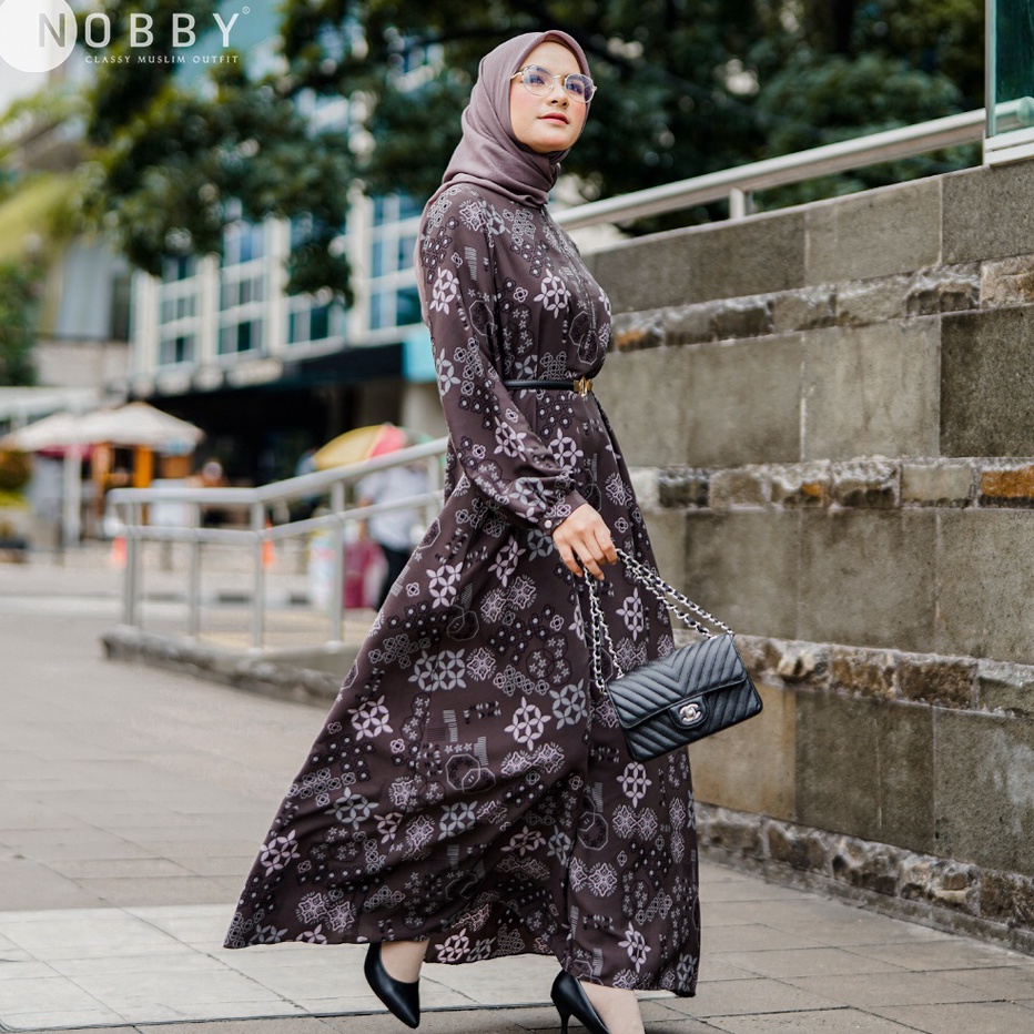 Harga Promo Nobby Maxi Dress Helwa Grey