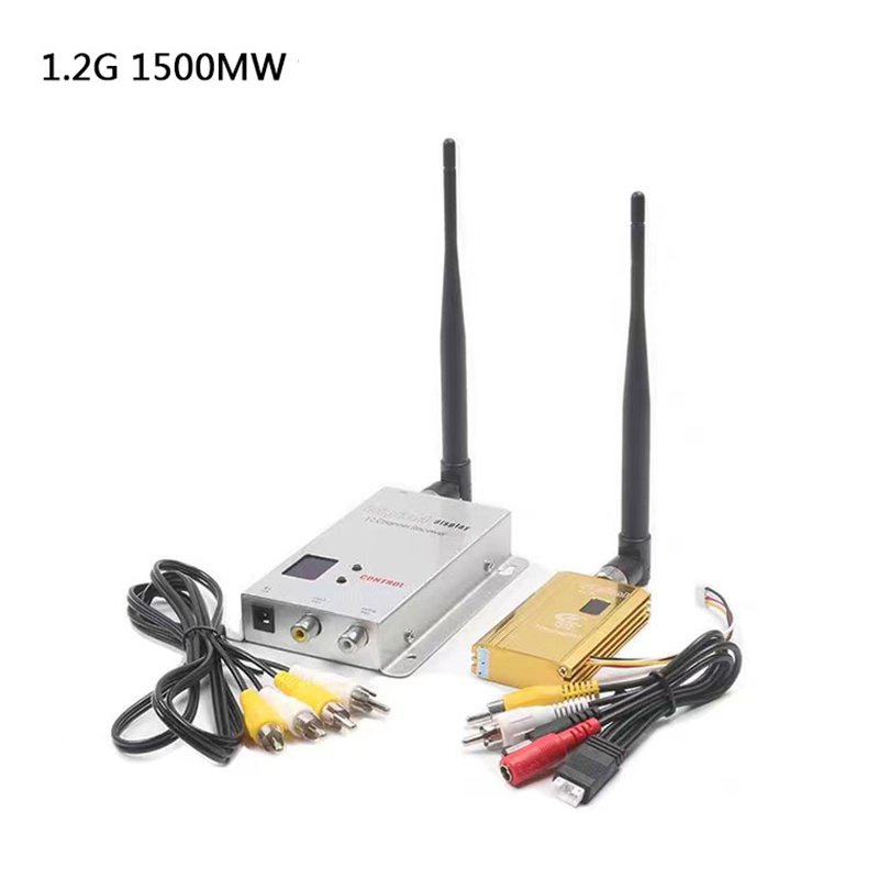 ✅&1.2G 8CH 1500mw AV Sender Wireless FPV 1.2Ghz  TV Audio Video Transmitter Receiver For QAV250 250 