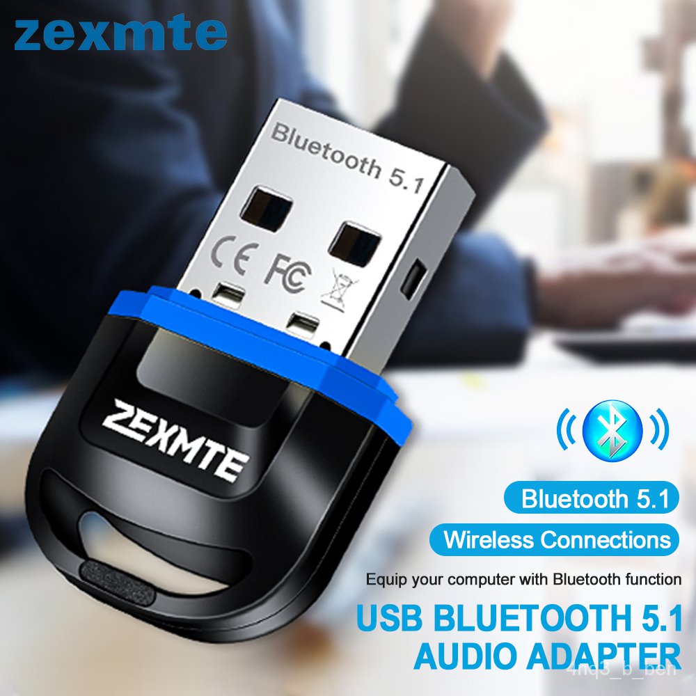 ✅&Zexmte USB Bluetooth Adapter for PC Windows 11/10/8/7 Wireless adaptador Bluetooth 5.1 Audio Recei