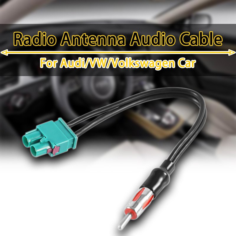 ✅&Car Radio Audio Cable Adaptor Antenna Audio Cable Male Double Fakra - Din Male Aerial For Audi/VW/