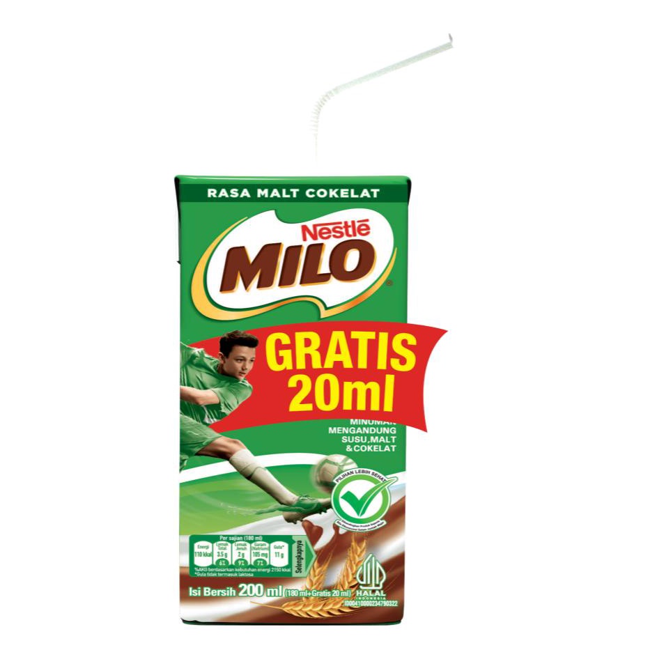 

Terlaku. MILO ACTIV-GO UHT Susu Coklat 180ml GRATIS 20ml Ready