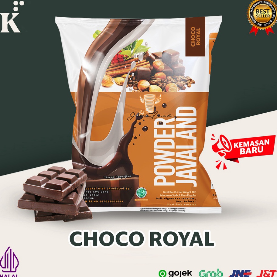 

➶⁎✶ Bubuk Minuman Bubble Powder Drink Choco Royal ORIGINAL Javaland 1kg Terbaru