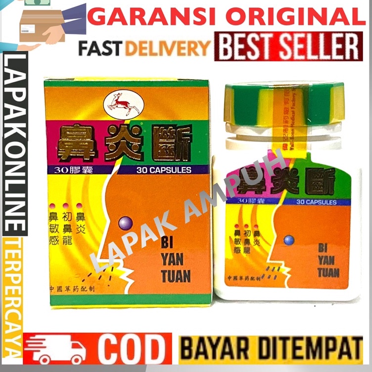 

➔➝✺❇ BIYANTUAN / BI YAN TUAN - HERBAL PILEK / FLU / SINUSITIS / ALERGI Stock Banyak