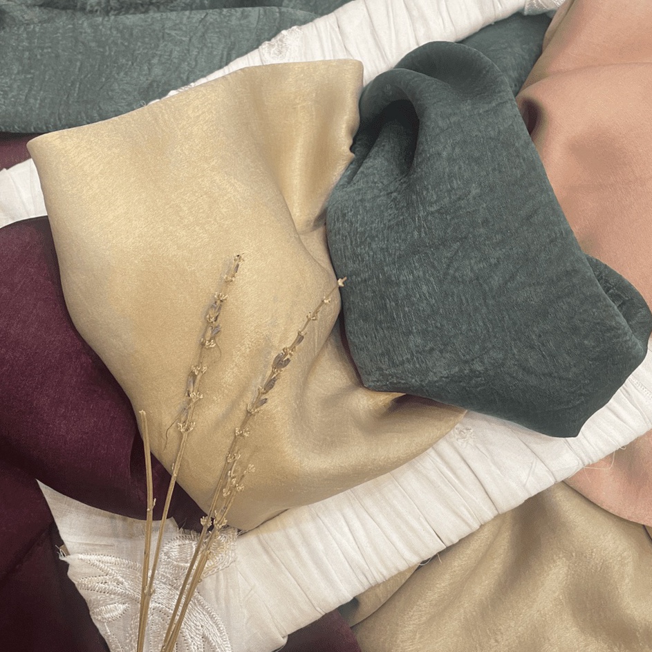 SMQL1725 Stok terbaru  Santorini Silk Luxury Premium Import (Tidak Nerawang) / Santorini Luxury / Si