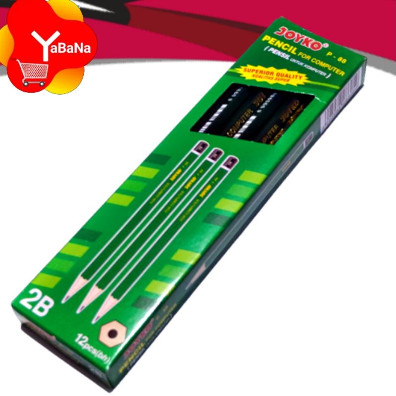 

[YBN] Pensil 2B Joyko Bersertifikat Lulus Uji Computer 12pcs