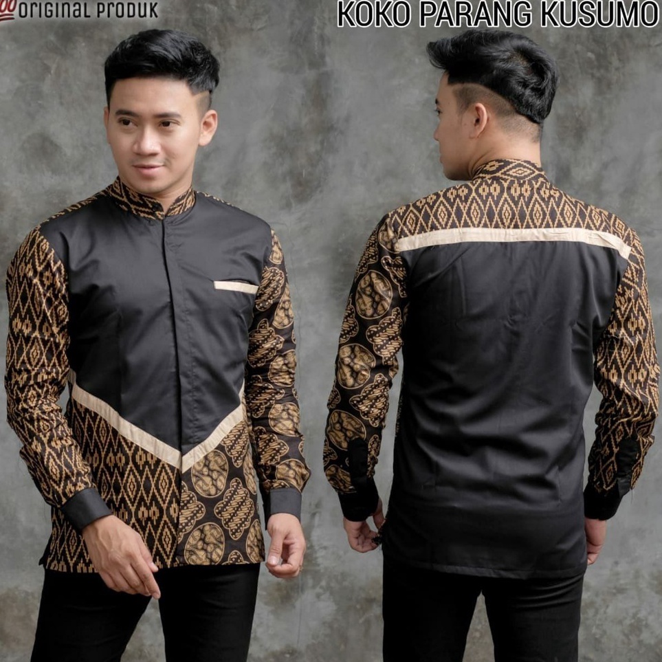 BMCD1389 (C6369]  BISA COD | Baju Koko Al Qorni  Hadroh Azzahir Kemeja Muslim Pria Model Terbaru Bus