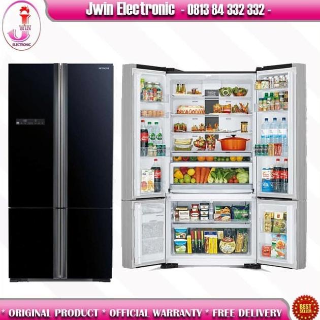 HITACHI R-WB80PGD5 XGR Kulkas Side By Side 4 Pintu Inverter