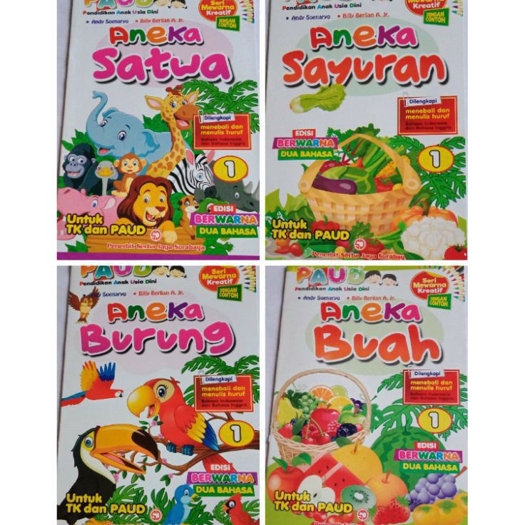 

CHDP8598 『MPD』 Buku Anak Paud Seri Mewarna Dan Menulis dengan Contoh