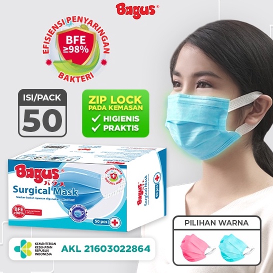 Promo Bagus Surgical Mask -  Masker Medis 3 ply