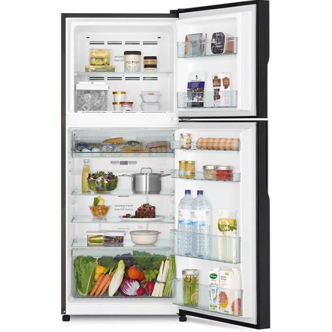 Kulkas Hitachi R-VX40PGD9 BBK/BSL 2 Pintu 340L RVX40PGD9 BBK/BSL