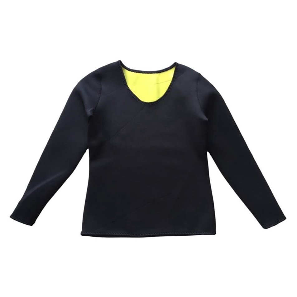 TFFZ6876 【murah】 Baju Kaos Pembakar Lemak Lengan Panjang Wanita Pria Original Korset Pelangsing Peru