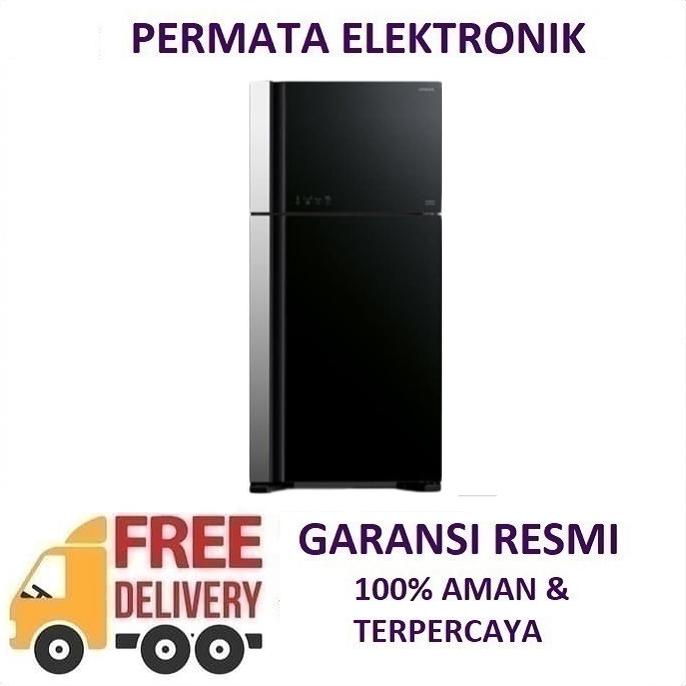 Kulkas R-VG70PGD7 Refrigerator Hitachi Glass Door RVG70PGD7