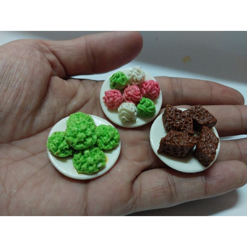 Magnet Kulkas miniatur aneka jajanan basahan
