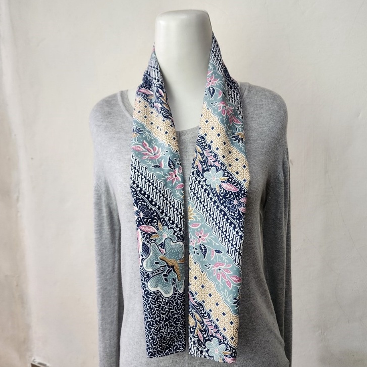 PNFZ4128 Ready Stok Others Syal Leher Batik Wanita Scarf Pria Korea Motif Etnik 17