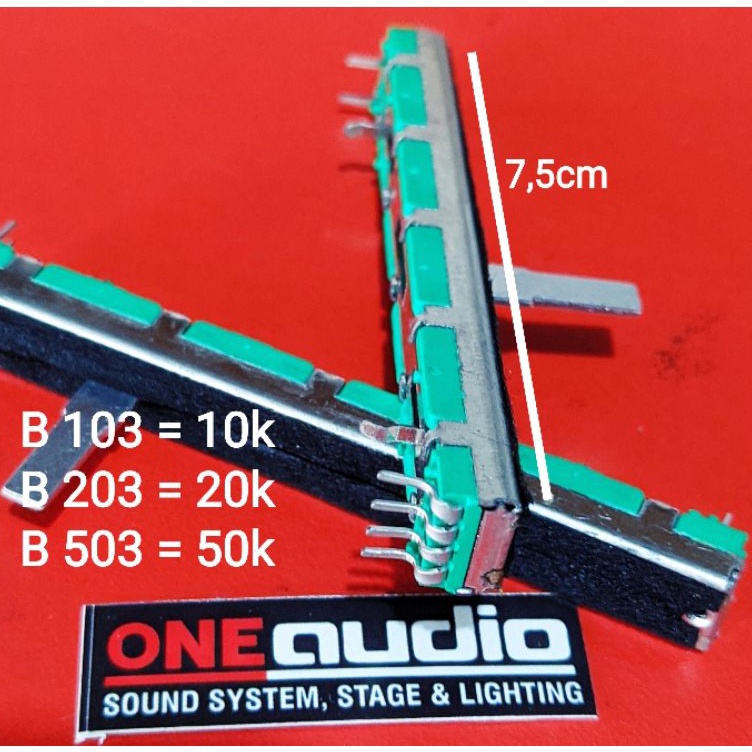 HVQR9942 Free Ongkir Potensio Geser 7.5 cm fader mixer 10k B103 original Mixer Yamaha Behringer soun