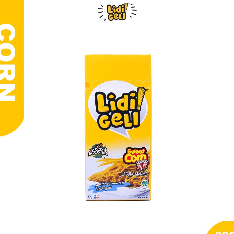 

➡✷ Lidi Geli - Mie Lidi Rasa Sweetcorn 90gr Ready Stock