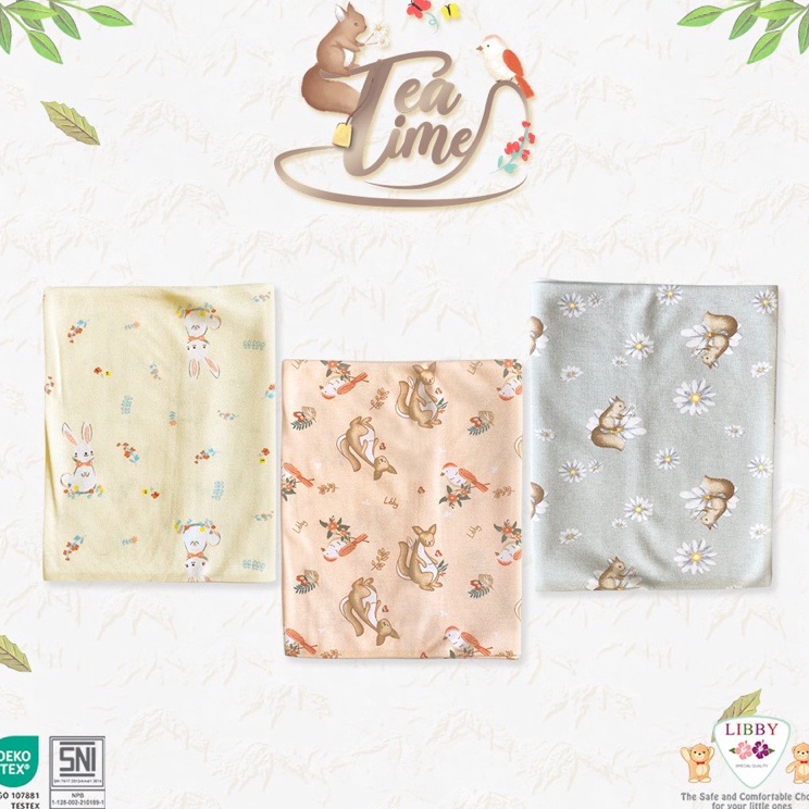 Pasti Murah 3Pcs LIBBY Kain Bedong Katun / Bedong bayi libby / bedong libby bayi/ swaddle libby / sw