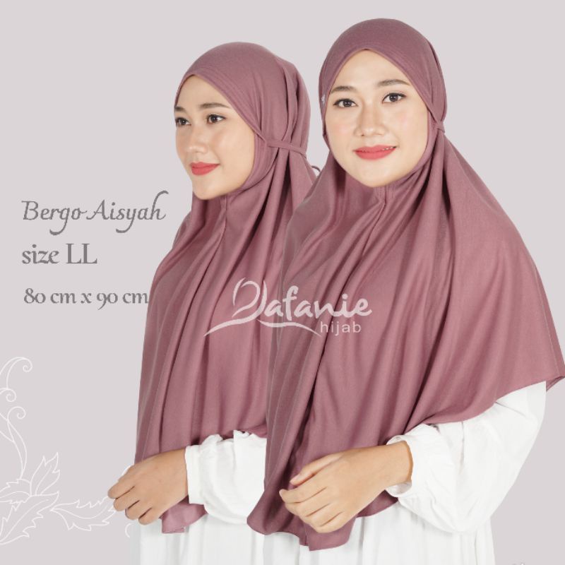 Rafanie Hijab Bergo LL - Jilbab Instan Dayli Hijab Adem Nyaman Halus Lembut Murah
