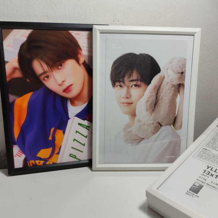 Model Terkini (READY STOCK) YLLEVAD Bingkai Frame Plastik Foto Postcard 5R A4 Putih Hitam IKEA