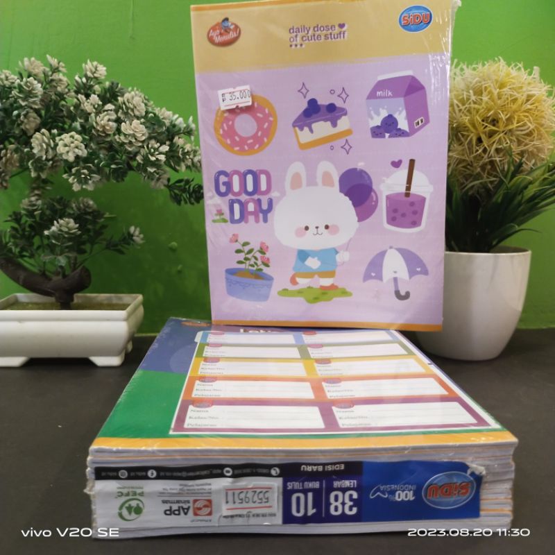 

BUKU TULIS SIDU 38 (1 PACK 10 BUKU) FREE STIKER NAMA