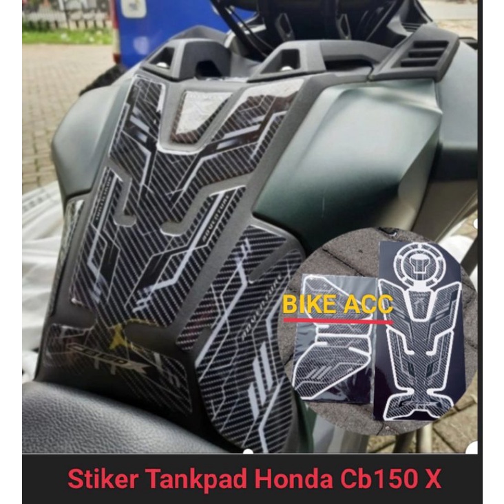 Stiker Tankpad Cb150X Motif Carbon Timbul