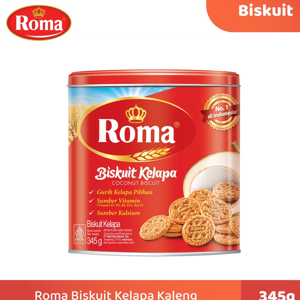 

Stok Banyak Roma Biskuit Kelapa Kaleng