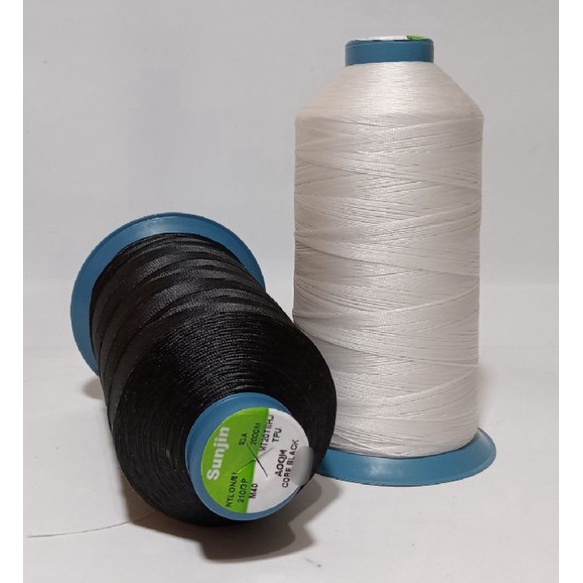 ➩↓✮≛ Benang JAHIT BORDIR MURAH DAN NYLON Hitam Putih SUNJIN COATS 2000M M40 210/3 Bayar Di Tempat