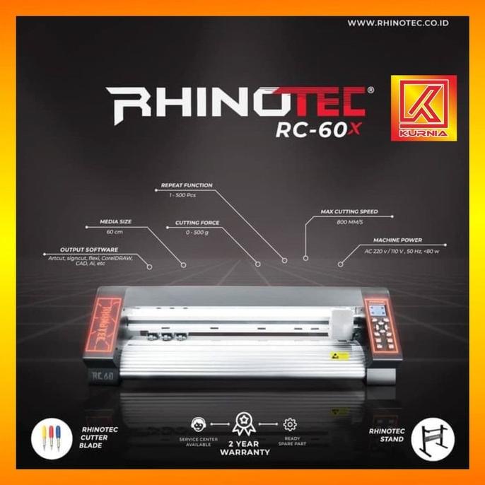 

Rhinotec Mesin Cutting Plotter Sticker RC 60 X