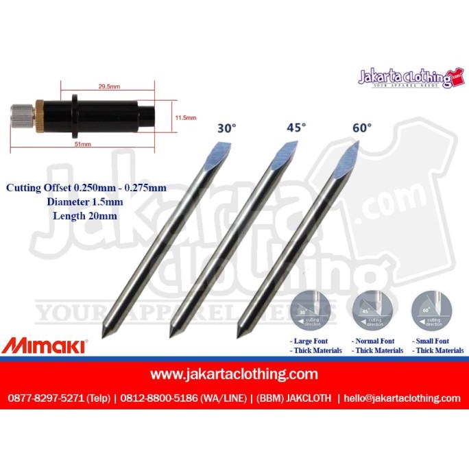 

Pisau cutting mesin Mimaki - Original (45 derajat)