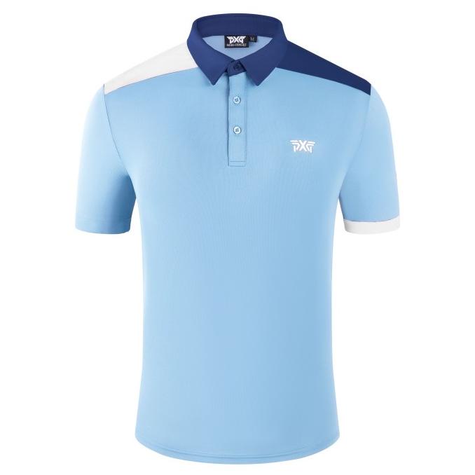 Baju golf polo shirt polyester PXG short sleeve PXG-2301