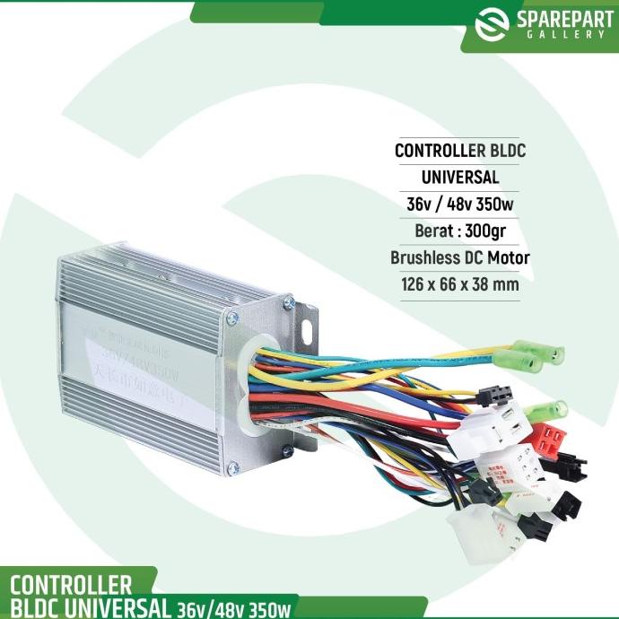 Controller universal sepeda listrik brushless 36v/48v DC350w