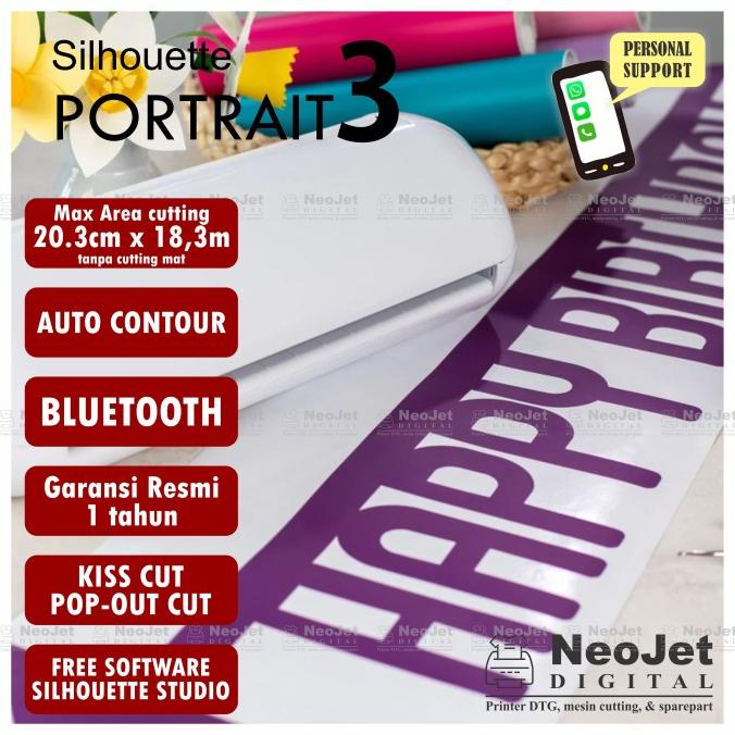 

Mesin Cutting Sticker Silhouette Portrait 2 Craft Hobby Sablon Kaos
