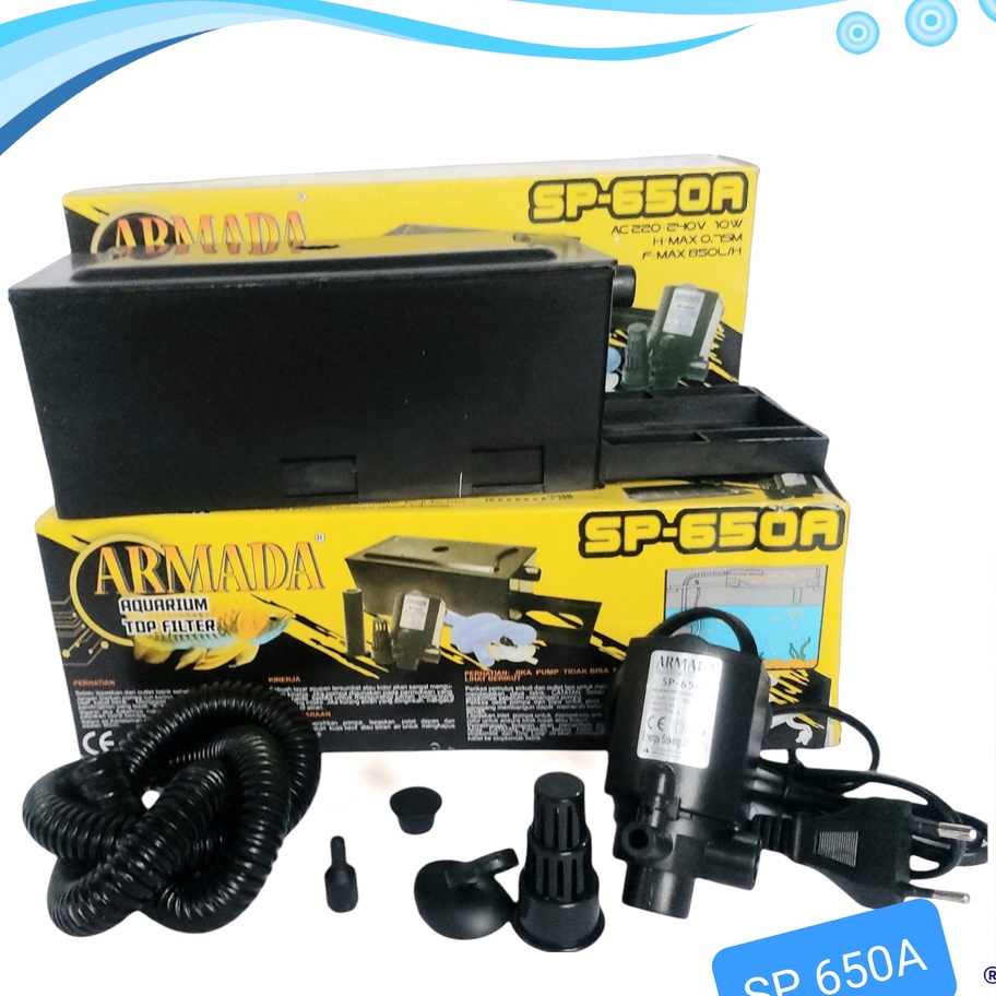 ➱➴≛❉ Paket lengkap box filter aquarium full set ARMADA/RECENT 650 Laris
