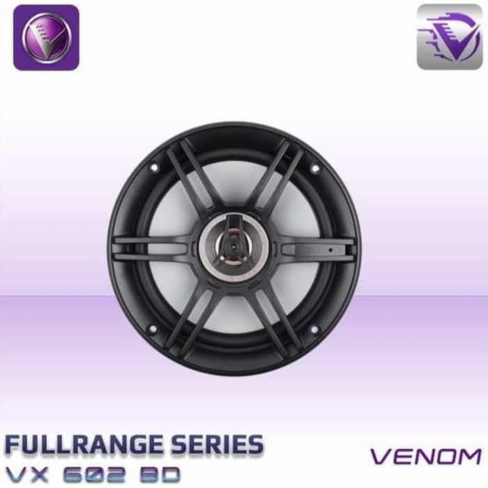 Speaker Venom VX 602 BD / Speaker Coaxial 2 Way Venom Baby Diablo star