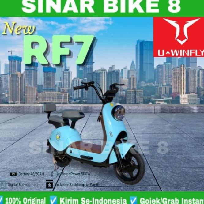 Sepeda Motor Listrik UWINFLY REDFISH 7 / RF 7 / RF7 500 Watt