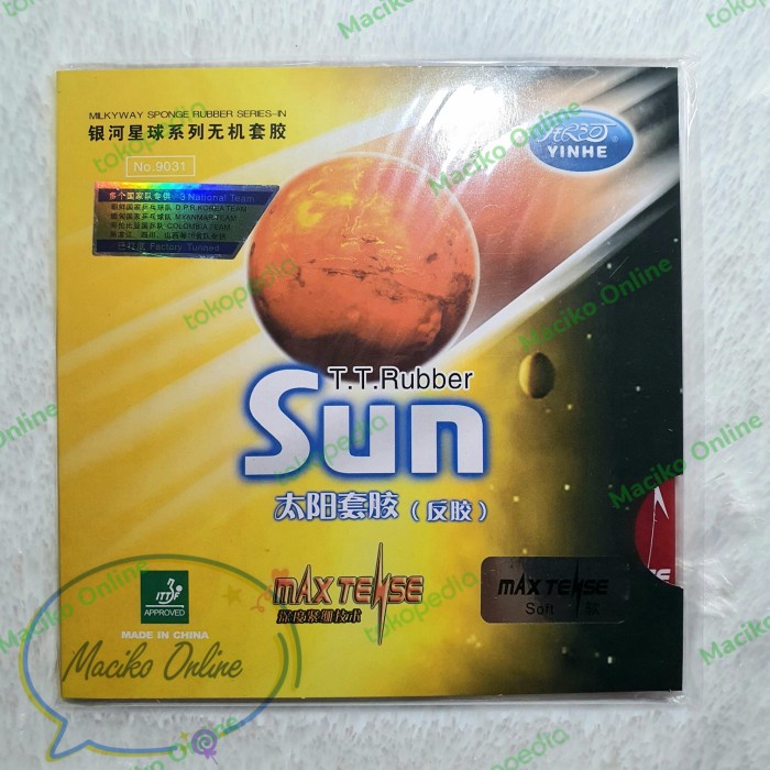 Terlaris Yinhe Sun ~ Karet Pingpong Yinhe Sun