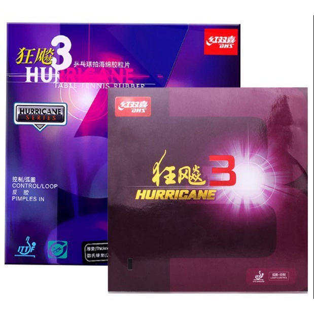 Terlaris Karet Bat Pingpong Dhs Hurricane 3 Commercial / Karet Pingpong