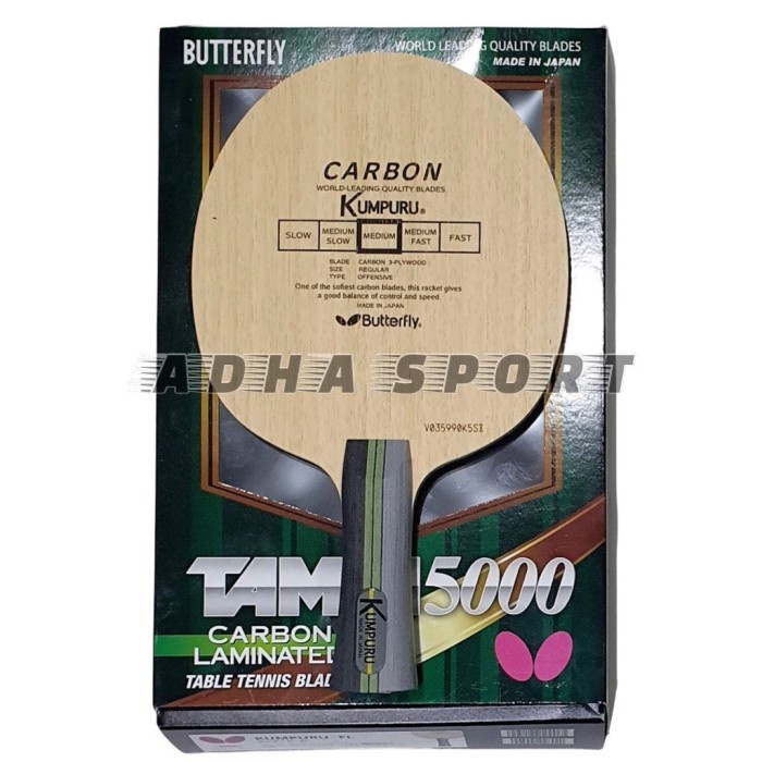 Terlaris Bet Blade Pingpong Butterfly Kumpuru Fl Carbon Tamca Original