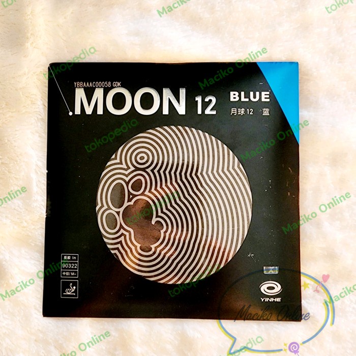 Terlaris Yinhe Moon 12 Blue Rubber ~ Karet Pingpong Yinhe Moon Blue