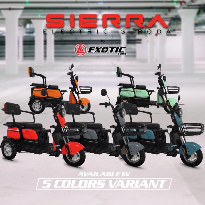 Exotic Sierra - Sepeda Listrik Exotic Roda Tiga 800W