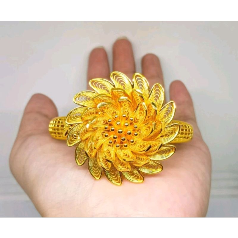 Gelang Bunga bangkok Premium Xuping terbaru Lapis Emas24k