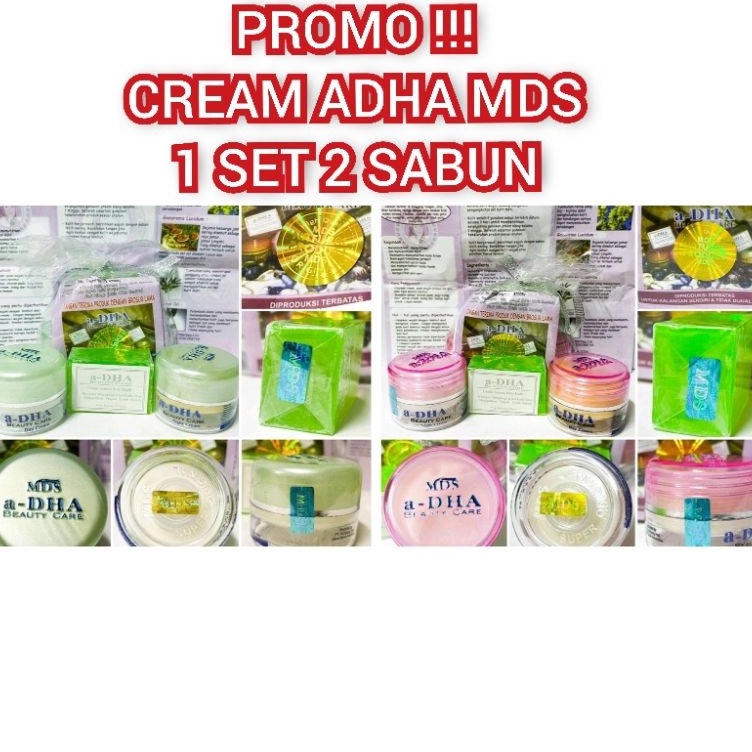 Ready Stock CREAM ADHA PINK MDS / CREAM ADHA HIJAU MDS / A DHA ORI MDS / ADHA HIJAU MDS / ADHA PINK 